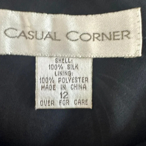 Vintage Silk Maxi Skirt Womens Size 12 Paisley Slip Black Contrast Flowing Midi - Picture 14 of 16